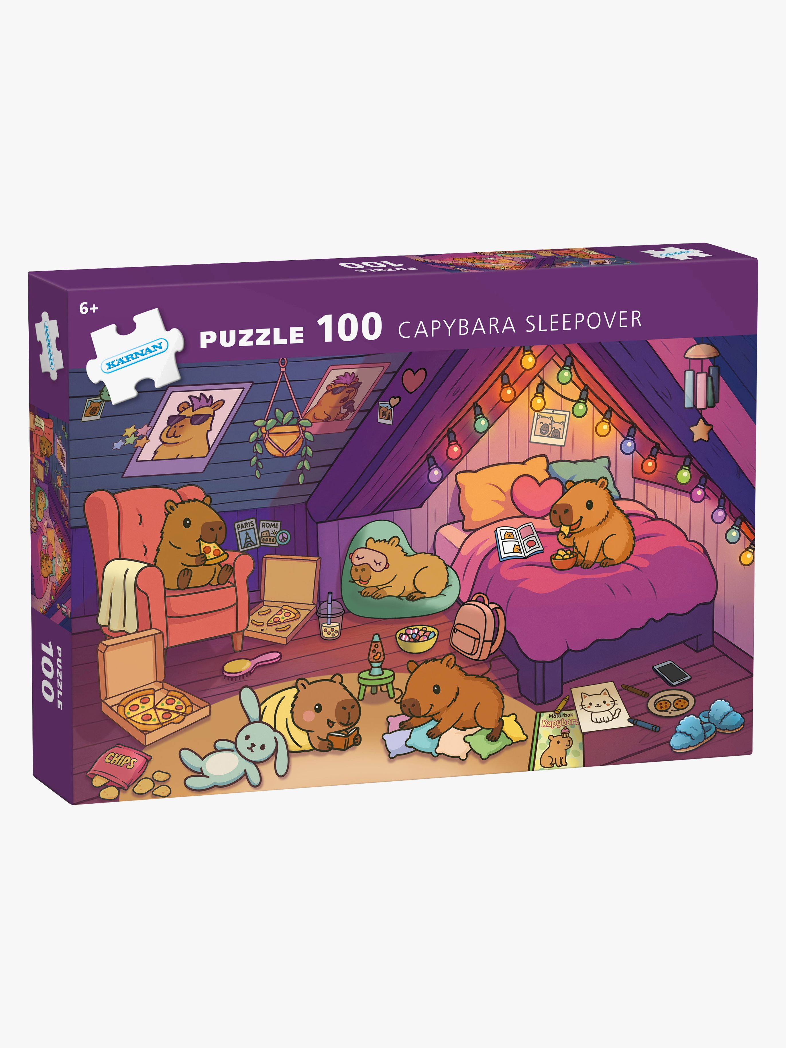 Kärnan Puzzle Capybara, 100 Teile