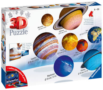 Ravensburger Solar System 3D-Puzzle, 27, 54, 72, 108 Teile