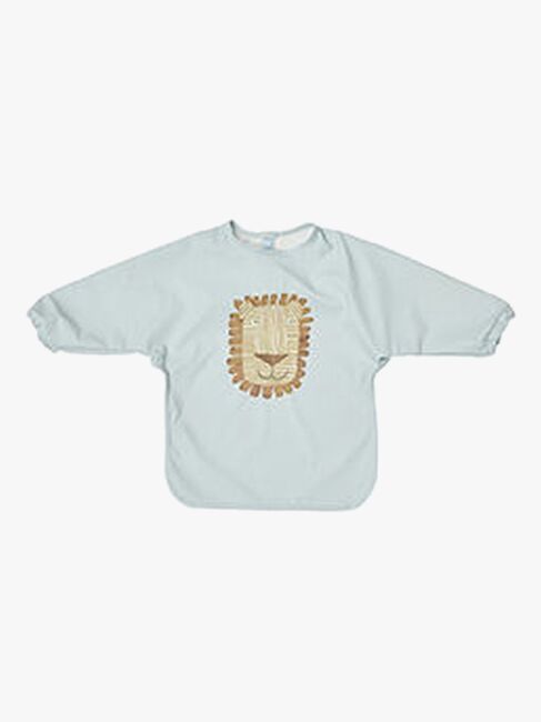 OYOY Lobo Löwe Langärmliges Lätzchen, Ice Blue