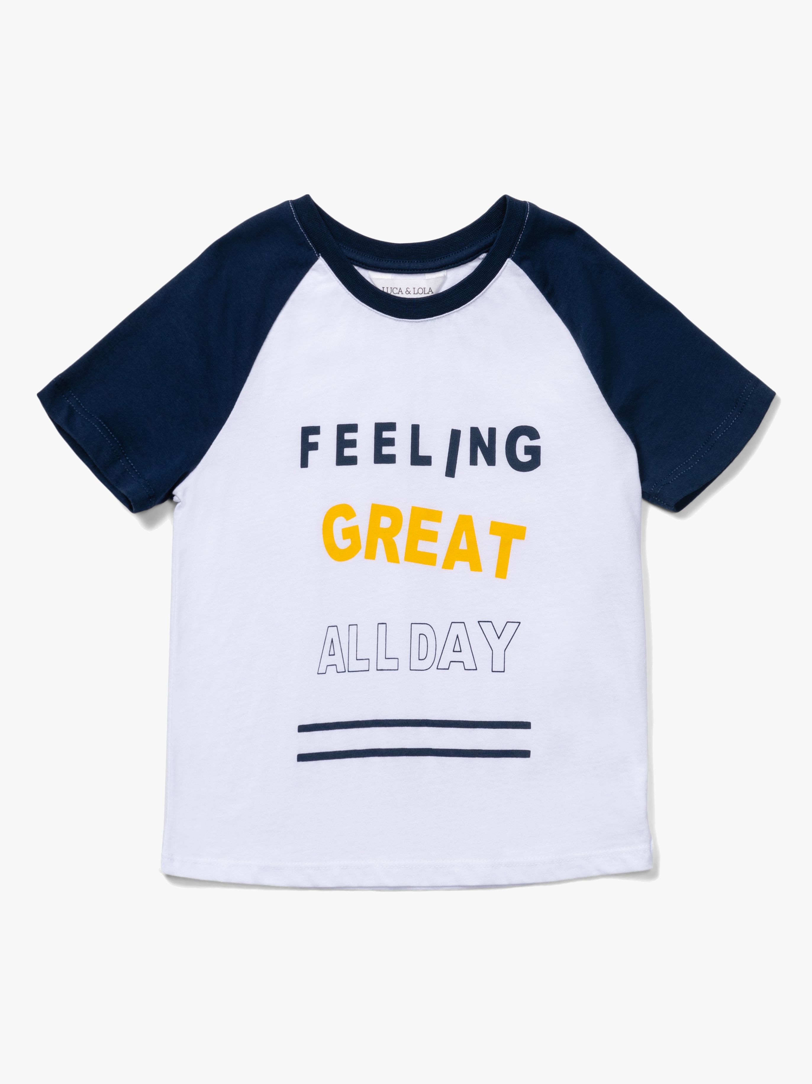 Jonico T-Shirt, Navy / White 122-127