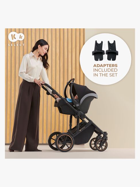 Kinderkraft Prime 2 2-in-1 Kombikinderwagen, Shadow Grey