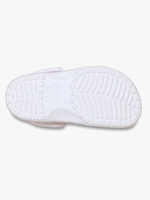 Crocs Classic Fantasy Glitter Kids Sandalen, White