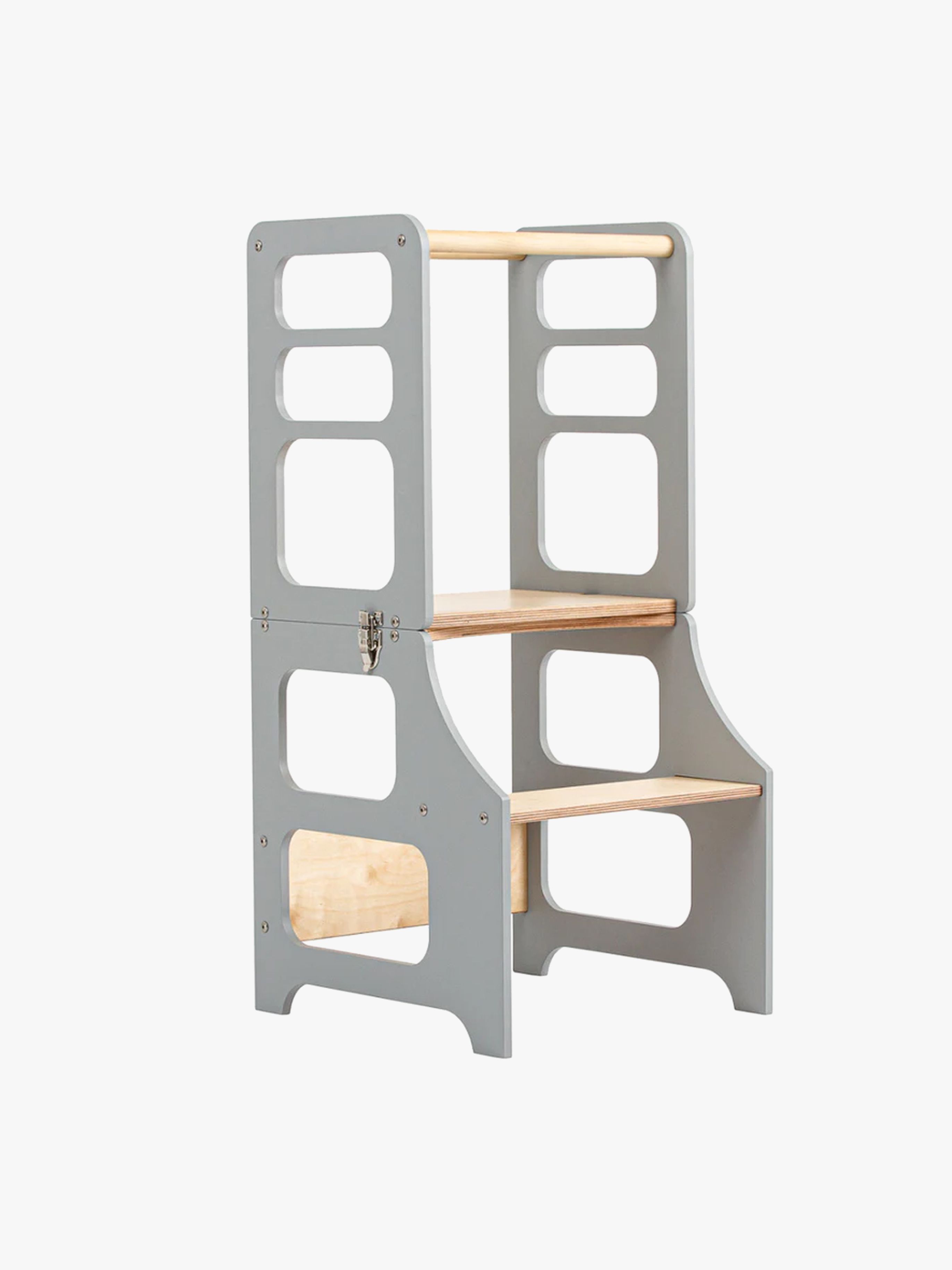 Duck Woodworks Klappbarer Lernturm, Grau