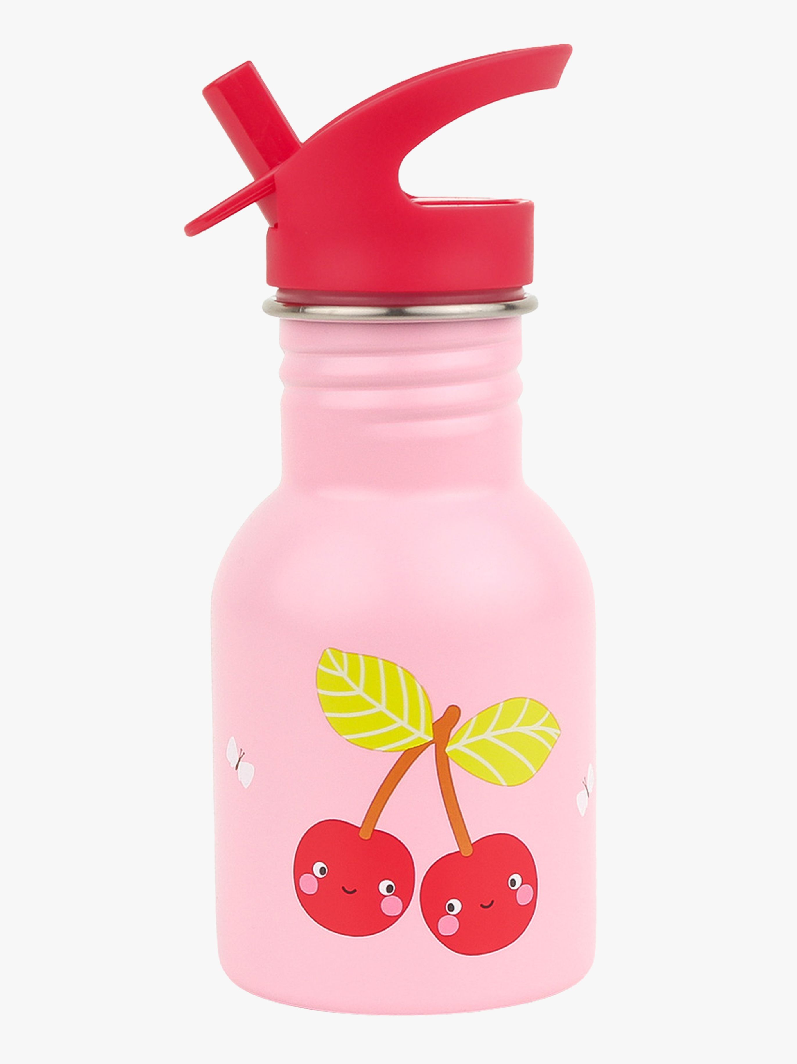 A Little Lovely Company Edelstahl- Trinkflasche, Happy Cherries