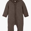 Huttelihut Overall Merinowolle mit Ohren, Brown Melange