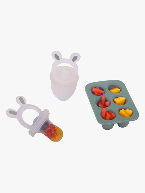 Le Toft Fruchtsauger mit Mini-Eiswürfelform, Smokey Green