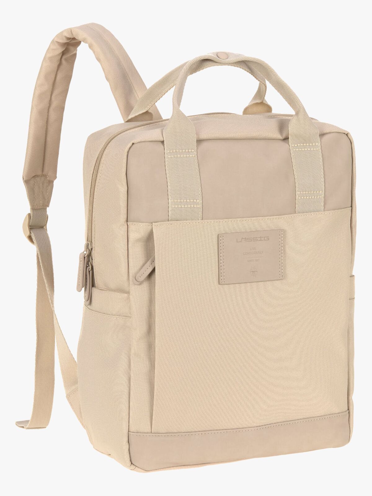 Lässig Vividal Wickeltasche Rucksack, Humus