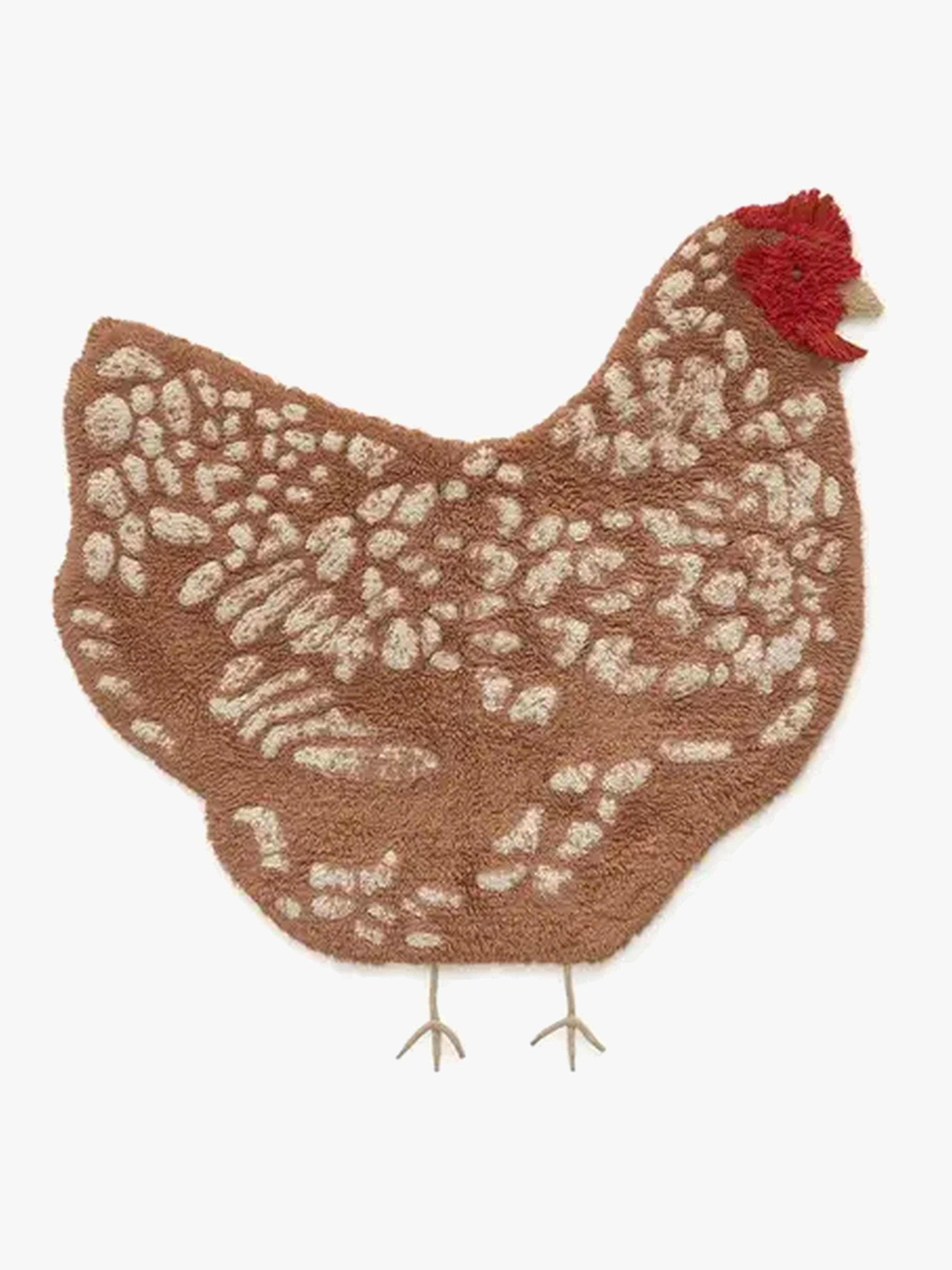 Lorena Canals Waschbarer Teppich Huhn 110x100 cm