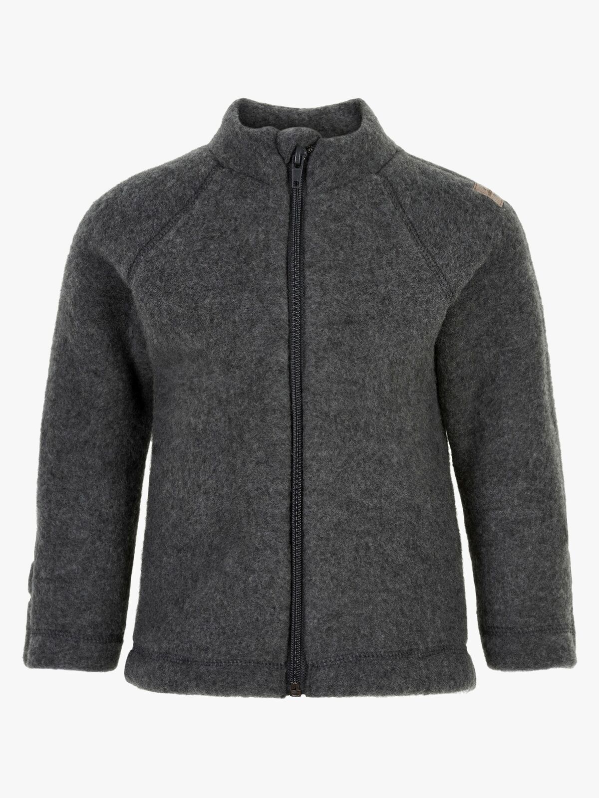 Mikk-Line Wollfilz-Jacke Baby, Anthracite Melange