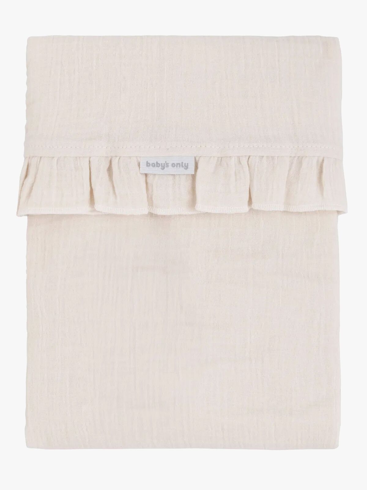 Baby's Only CALM Babybett-Laken mit Rüschen 120x150 cm, Warm Linen