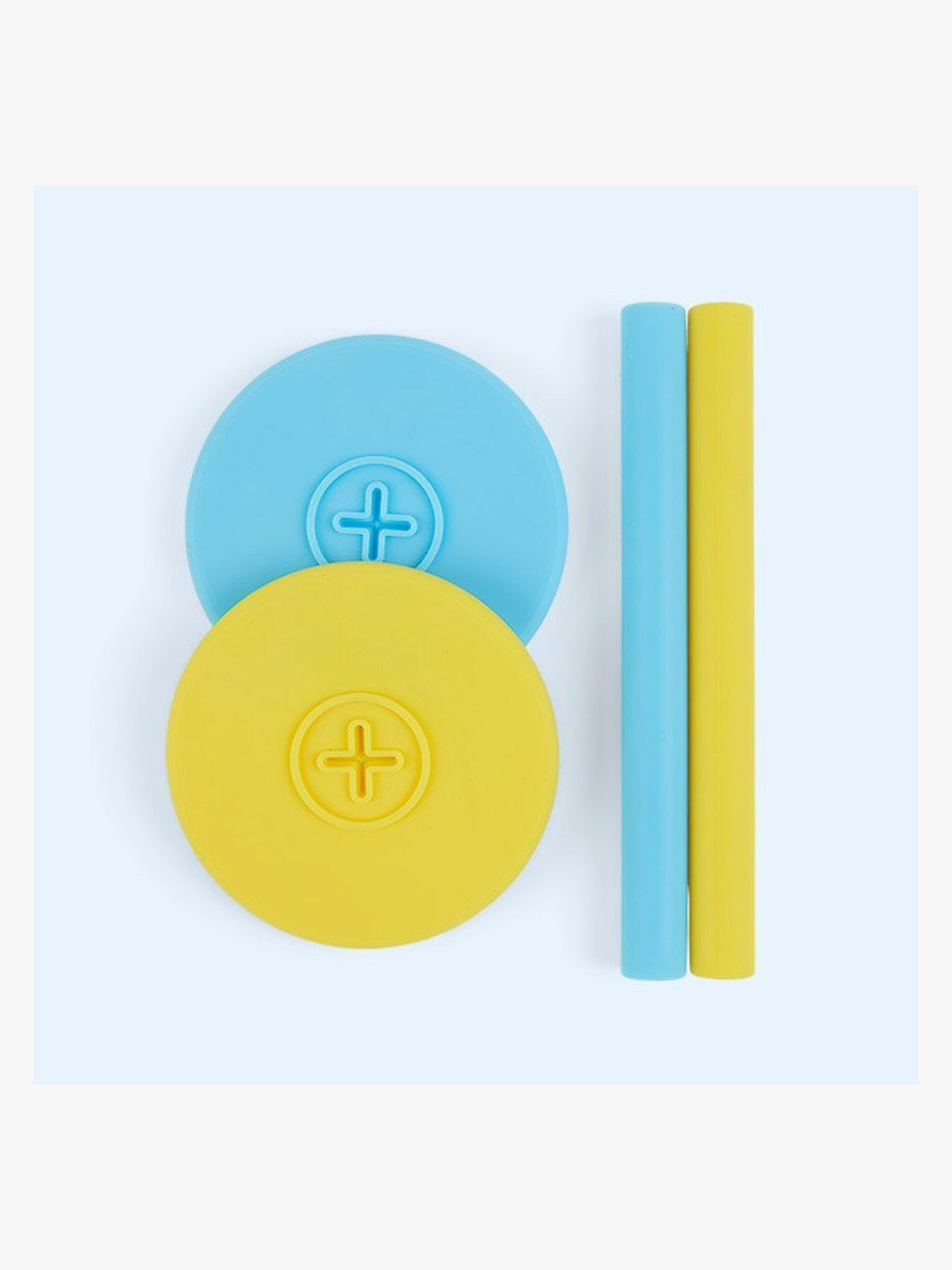 Sip Trinkhalm & Deckel 2er-Pack, Sunshine / Sky