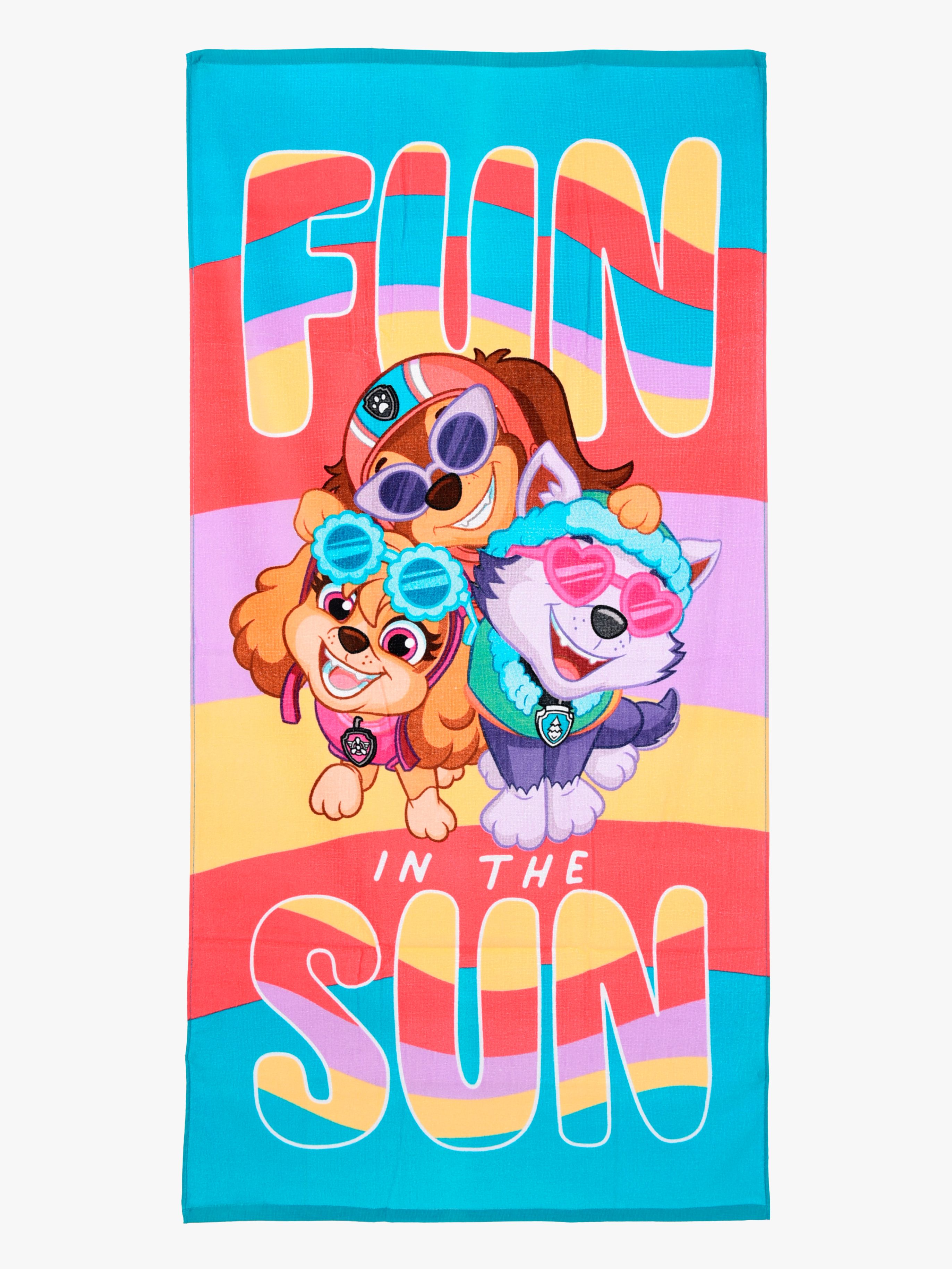 Paw Patrol Handtuch 100% Baumwolle, Korallfarben