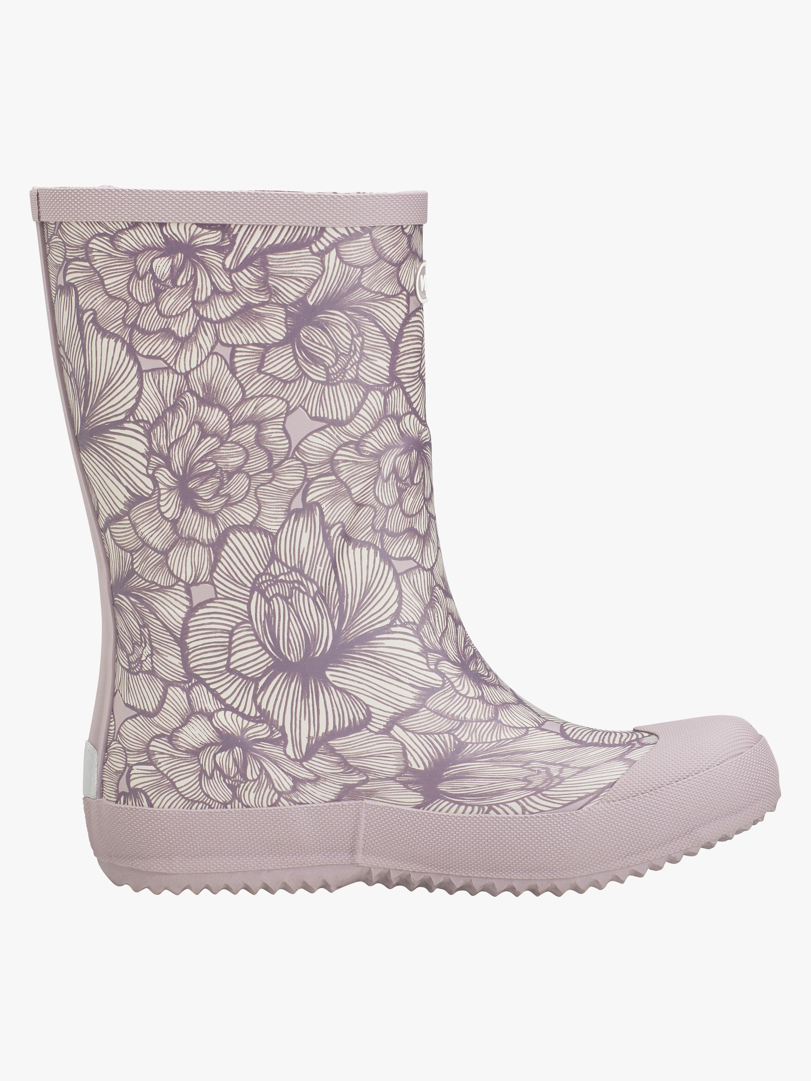 Viking Indie Print Gummistiefel, Dusty Pink/Cream, 28, Kindergummistiefel, Kinderstiefel, Gummistiefel kinder, Kids