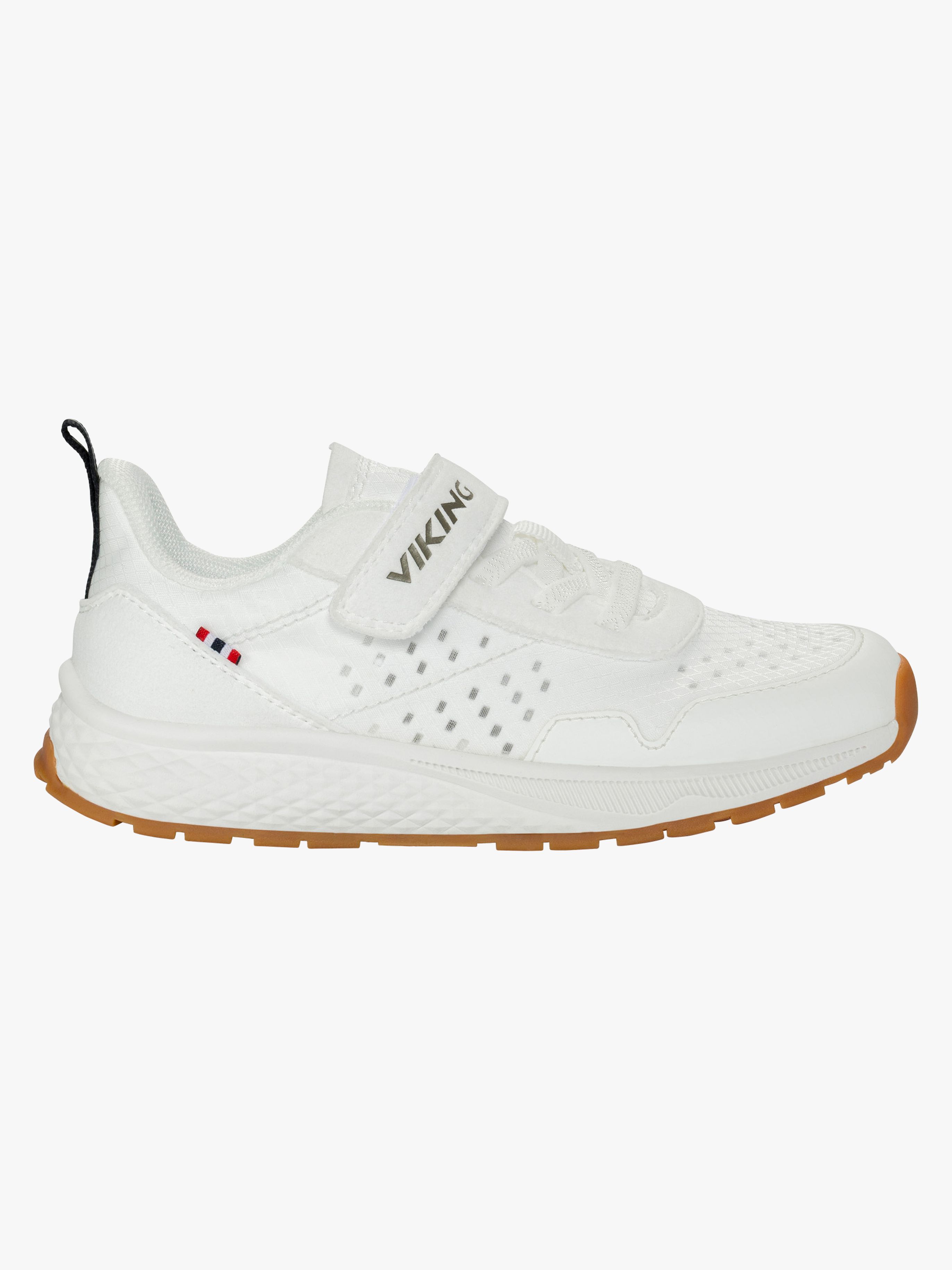 Viking Bouncy Sol 1V Kinder Sneaker, White, 35, Kinderschuhe