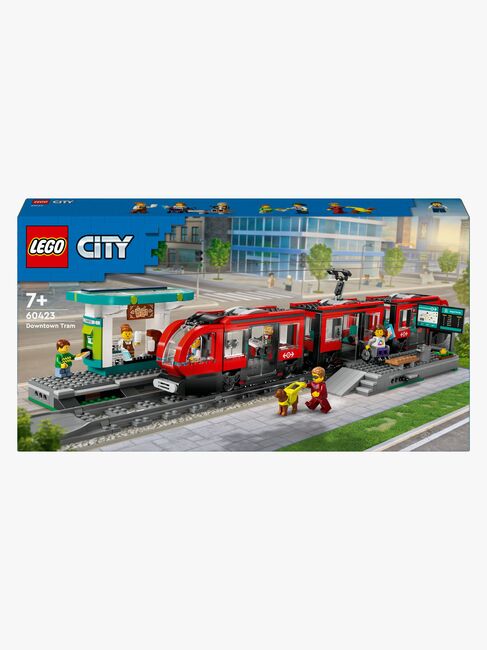 LEGO City 60423 Straßenbahn mit Haltestelle