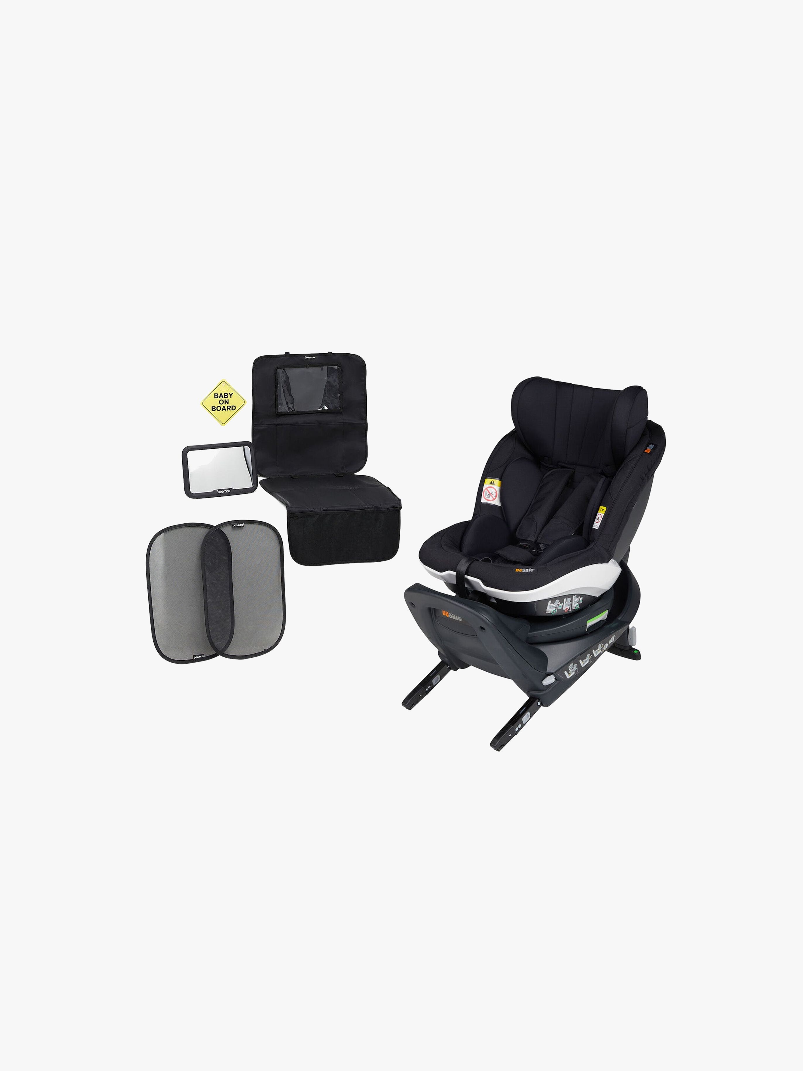 iZi Twist i-Size Kindersitz inkl. Zubehörpaket, Fresh Black Cab