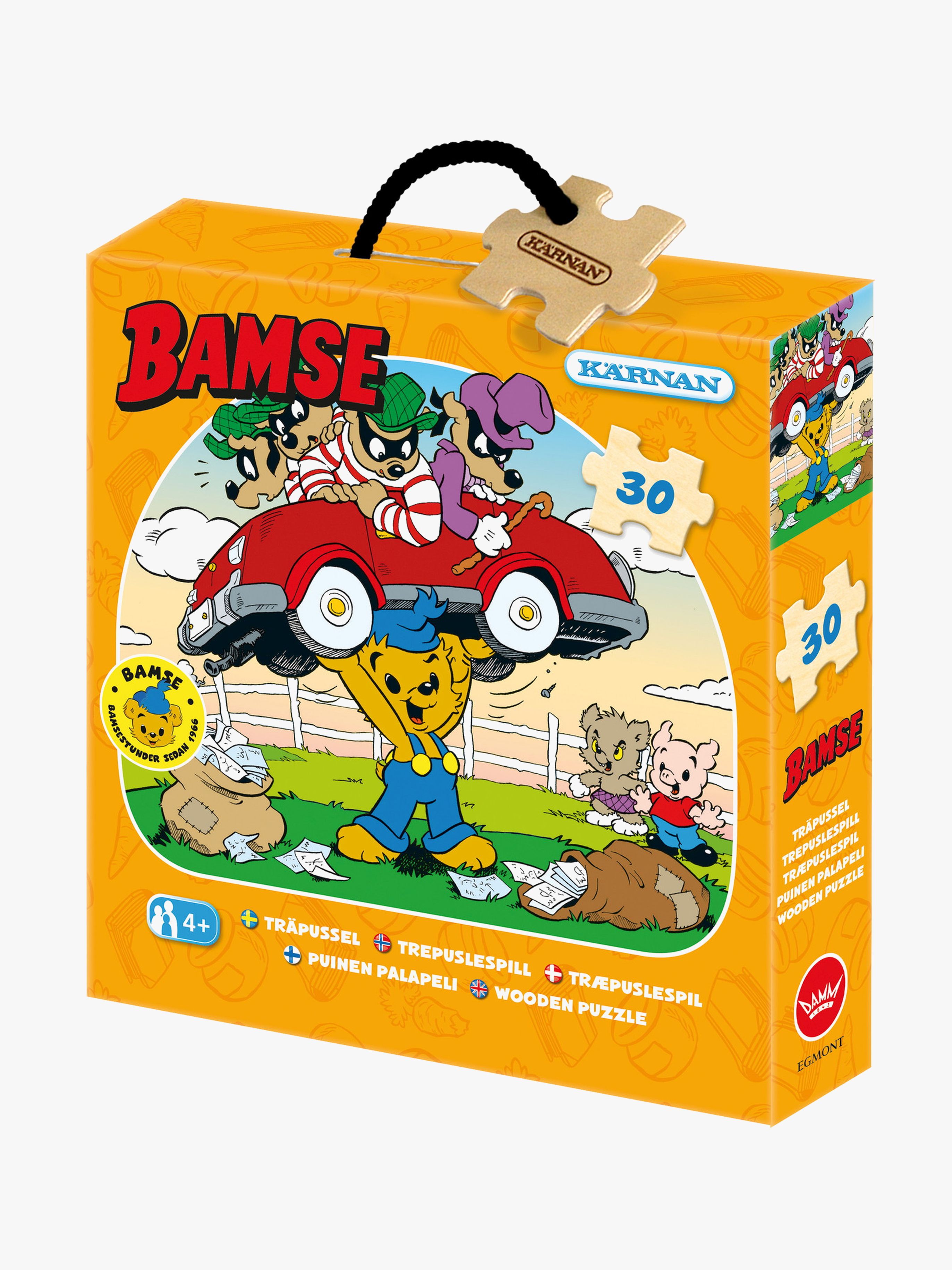 Egmont Kärnan Skurkpussel Bamse Holzpuzzle 30 Teile