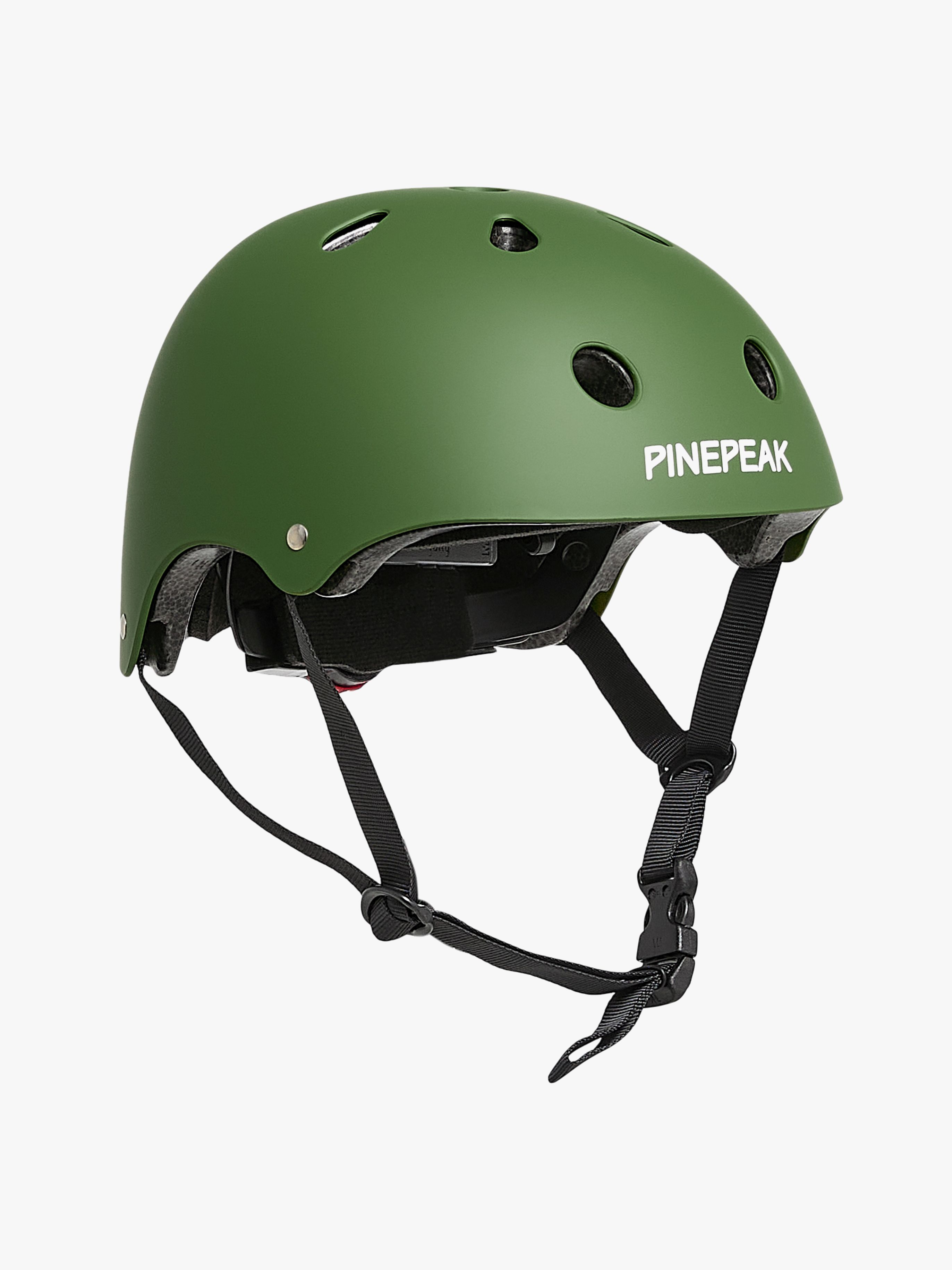 Pinepeak Quake Helm für Kinder, Oliv, 53-55