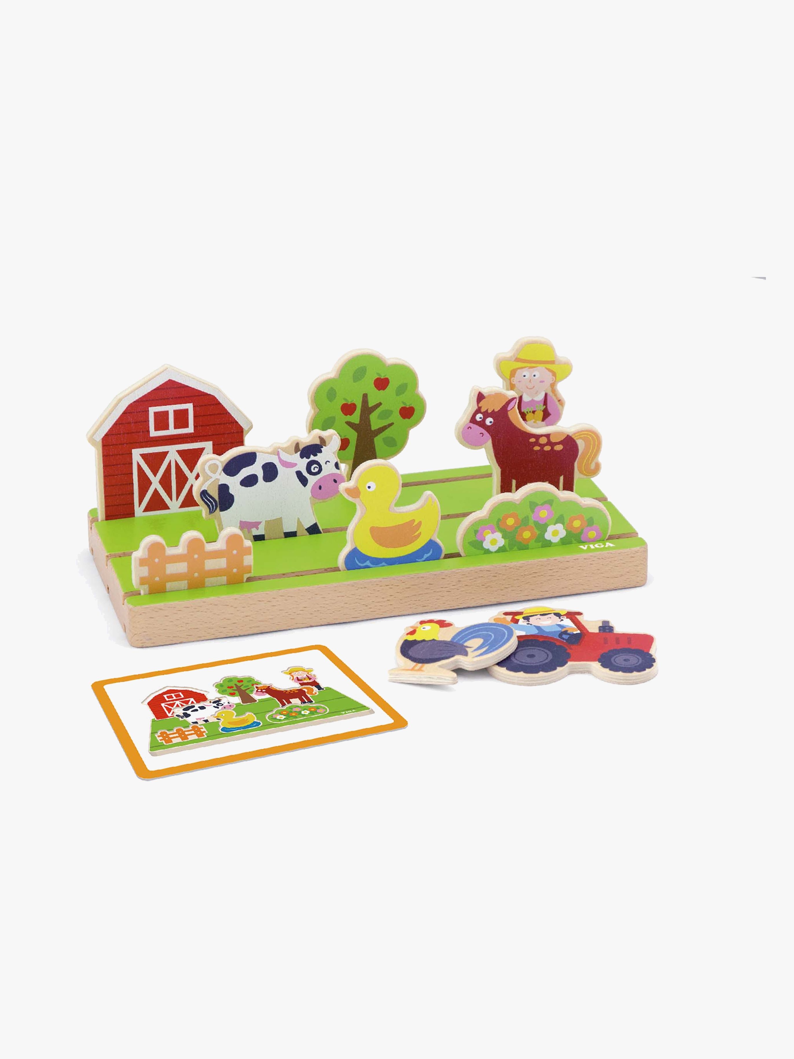 Holzspielzeug Pirat und Bauernhof 2-i-0