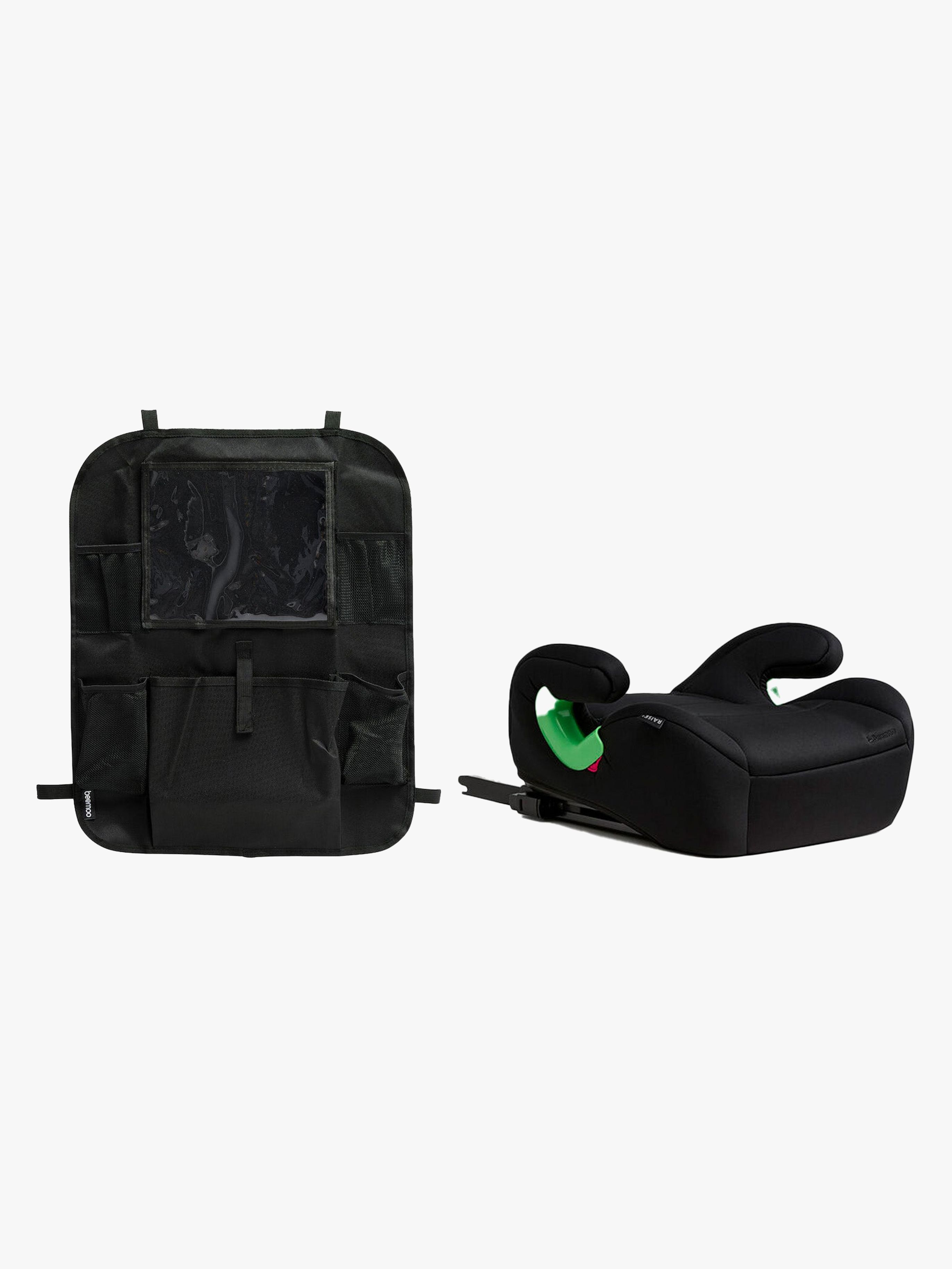 Beemoo Raise 2 i-Size Sitzerhöhung ISOFIX inkl. Beemoo Smart Organizer, Black Stone