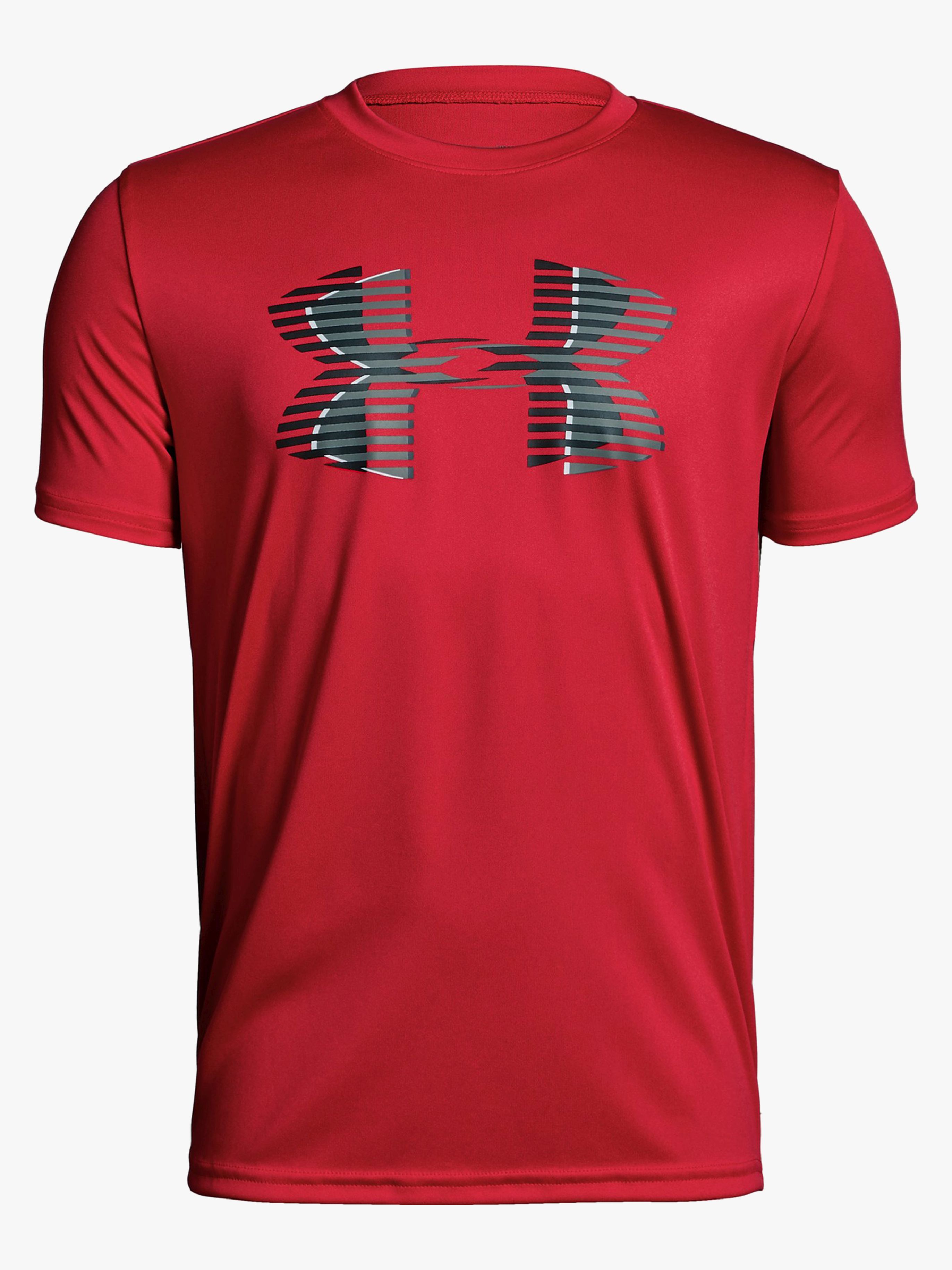 Tech Big Logo Solid Tee Trainingsshirt, Red XS