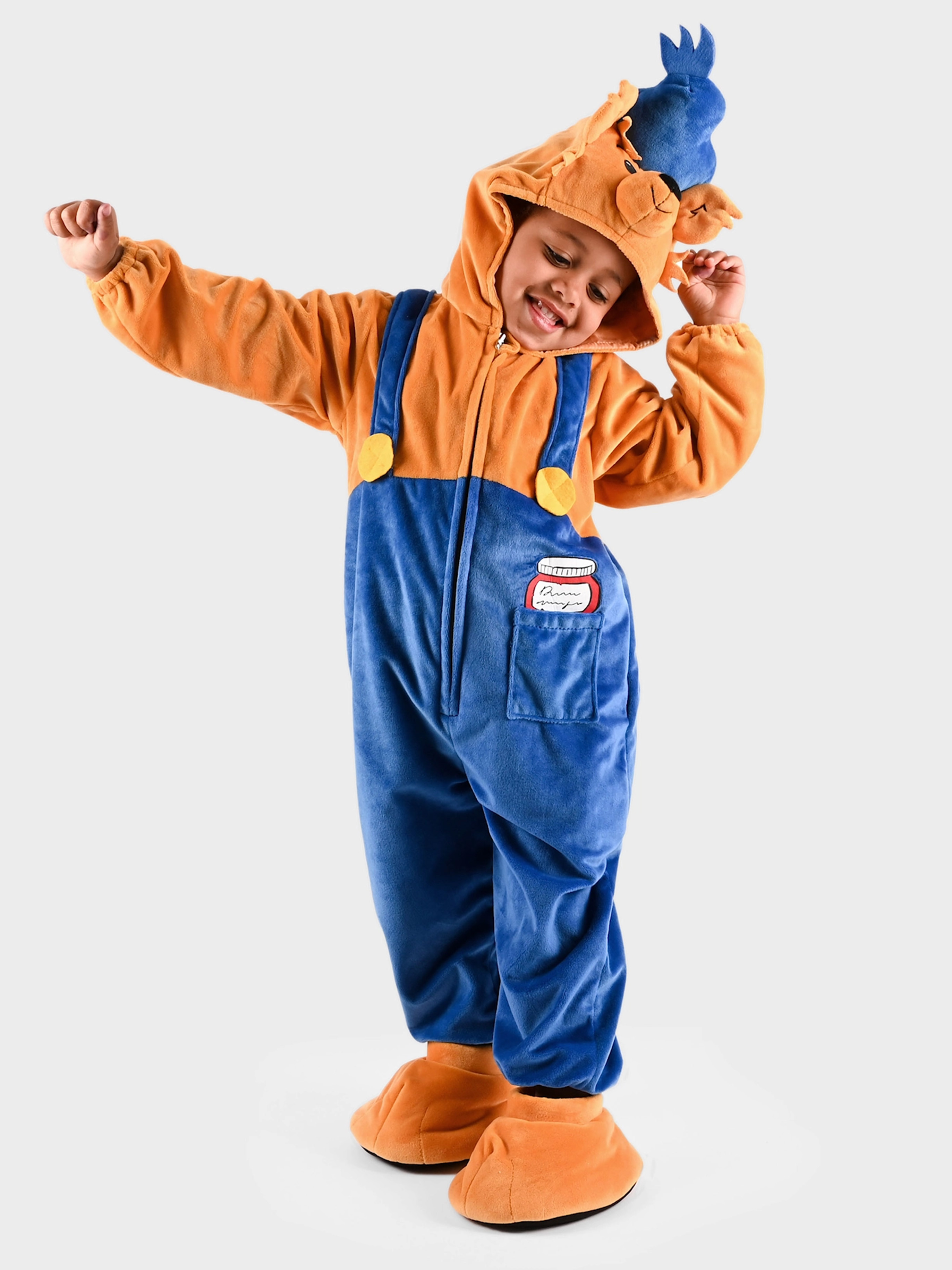 Kostüm Bamse 104 cm, Blau