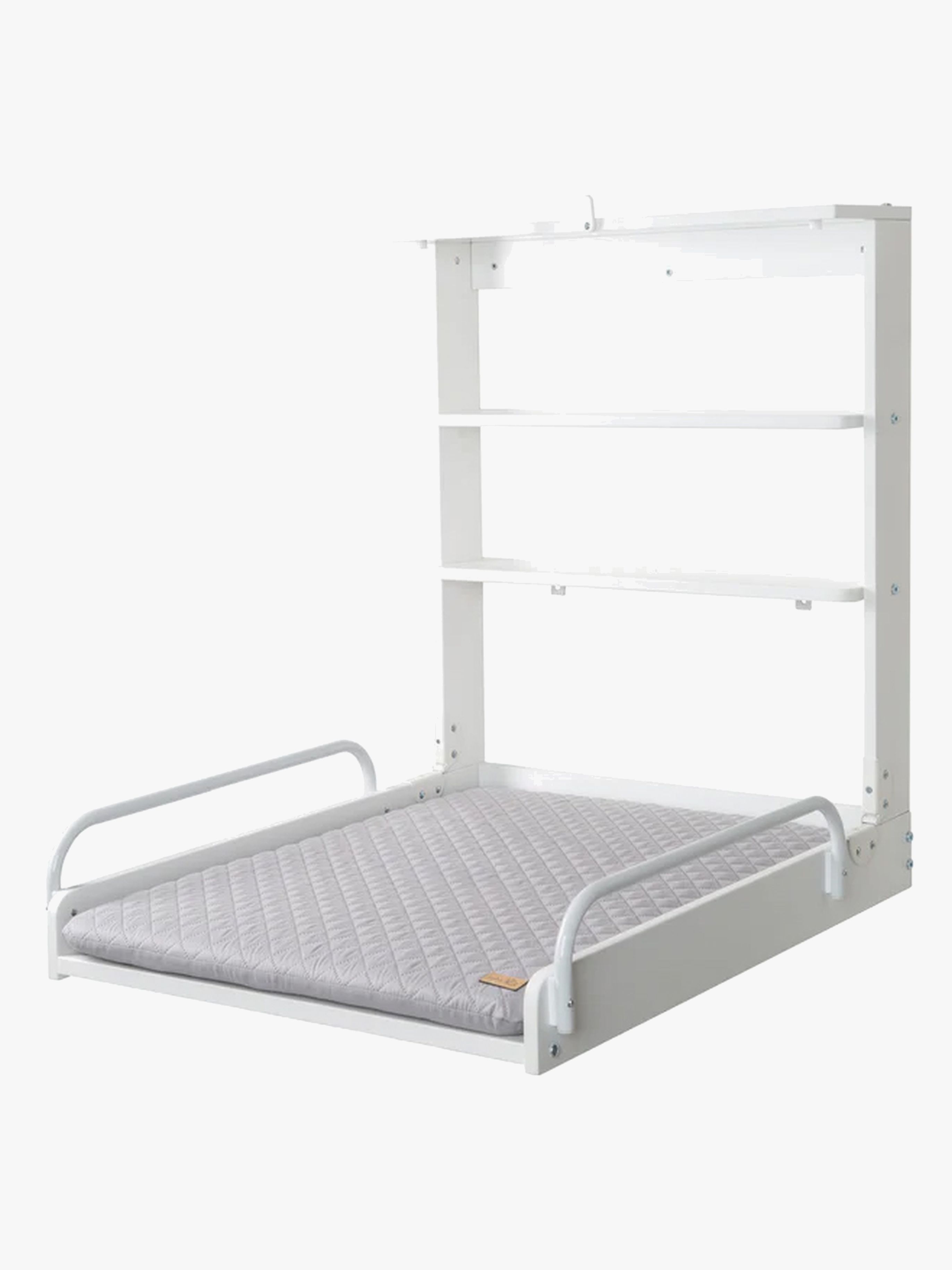 Wand-Wickeltisch inkl. Roba Style Wickelauflage, White / Grey