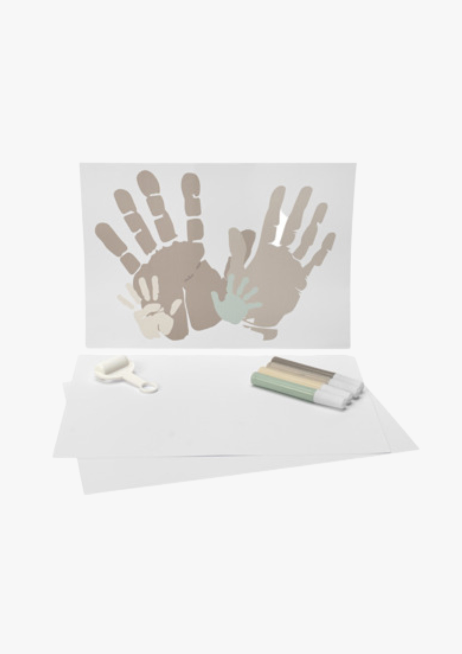 Familien-Handabdruck-Set, 4 Farben