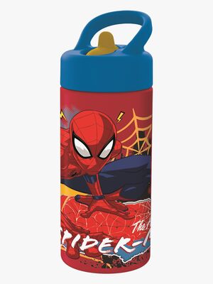 Marvel Spider-Man Trinkflasche mit Trinkhalm 410 ml