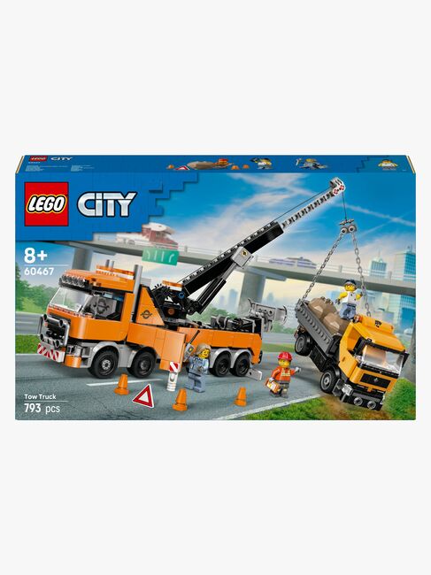 LEGO City 60467 Schwerlast-Abschleppwagen mit Kran