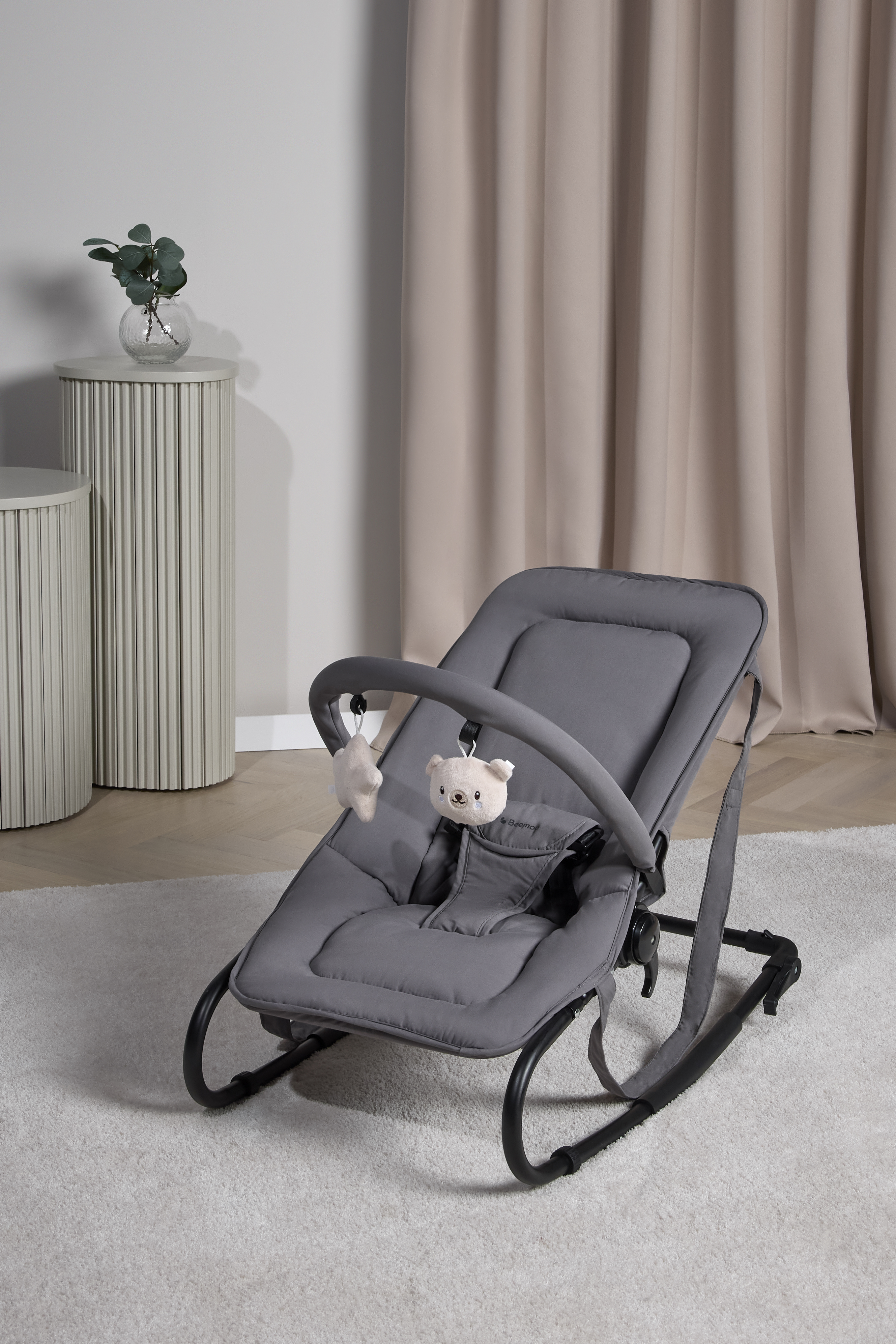 Beemoo PLAY Simple Babywippe, Stone Grey