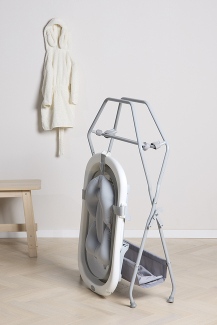 Beemoo CARE Assist Badewanne inkl. Badestütze und Badestativ, White/Grey