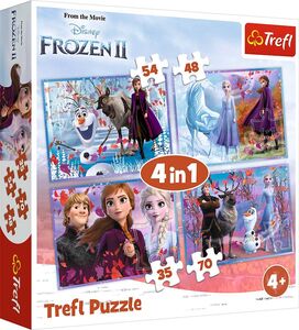 Trefl Disney Puzzle Die Eiskönigin 2 4-in-1