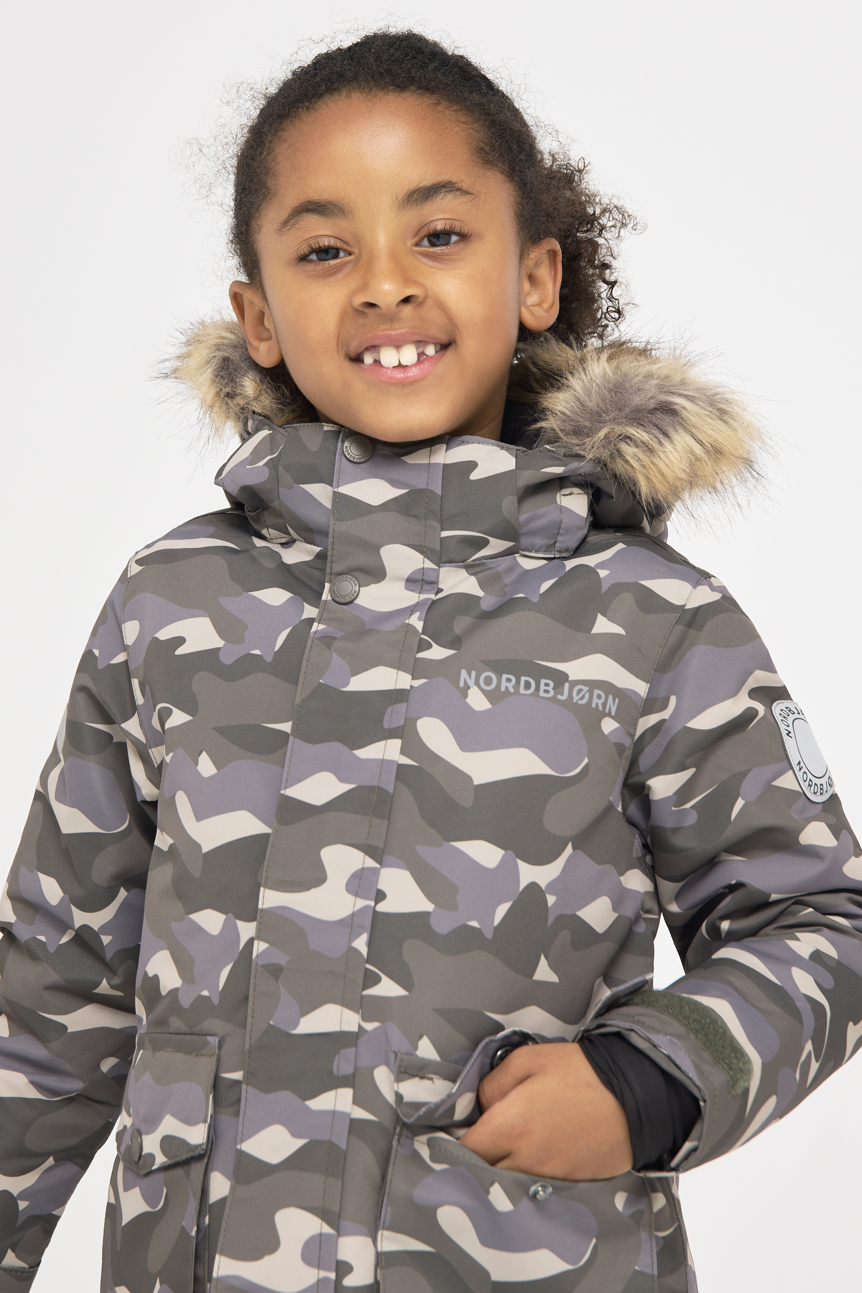 Nordbjörn Avalanche Winterjacke, Hide and Seek Grey, 92