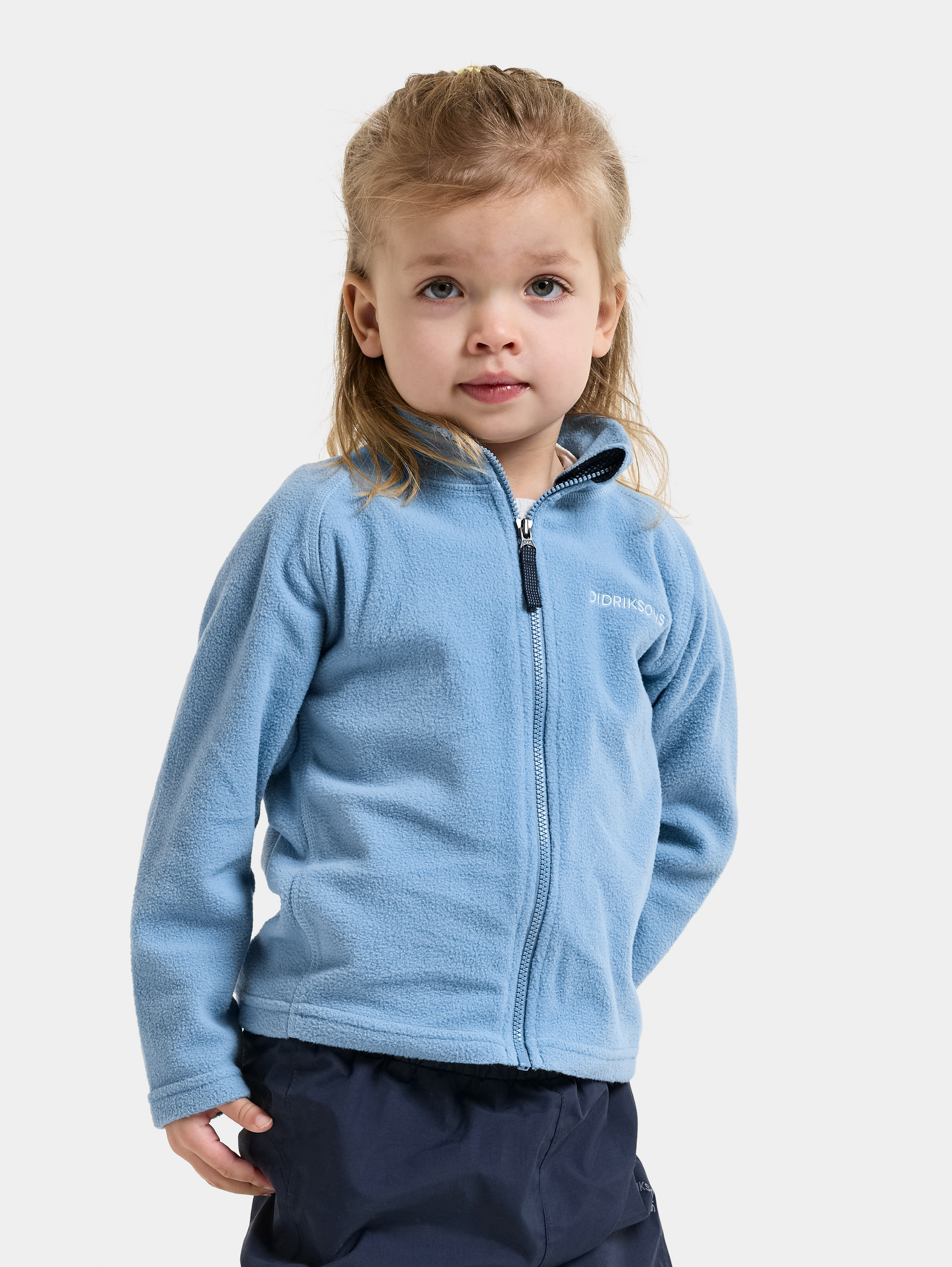 Didriksons Monte Fleecejacke, Winter Blue, 90