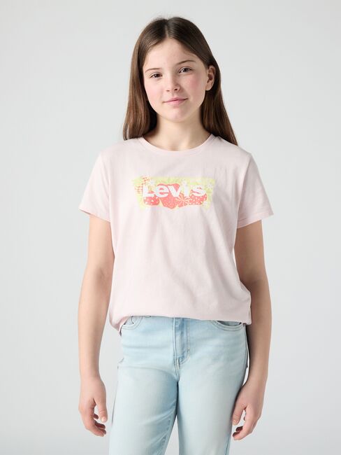 Levi's LVG Strawberry SS Batwing T-Shirt, Crystal Pink