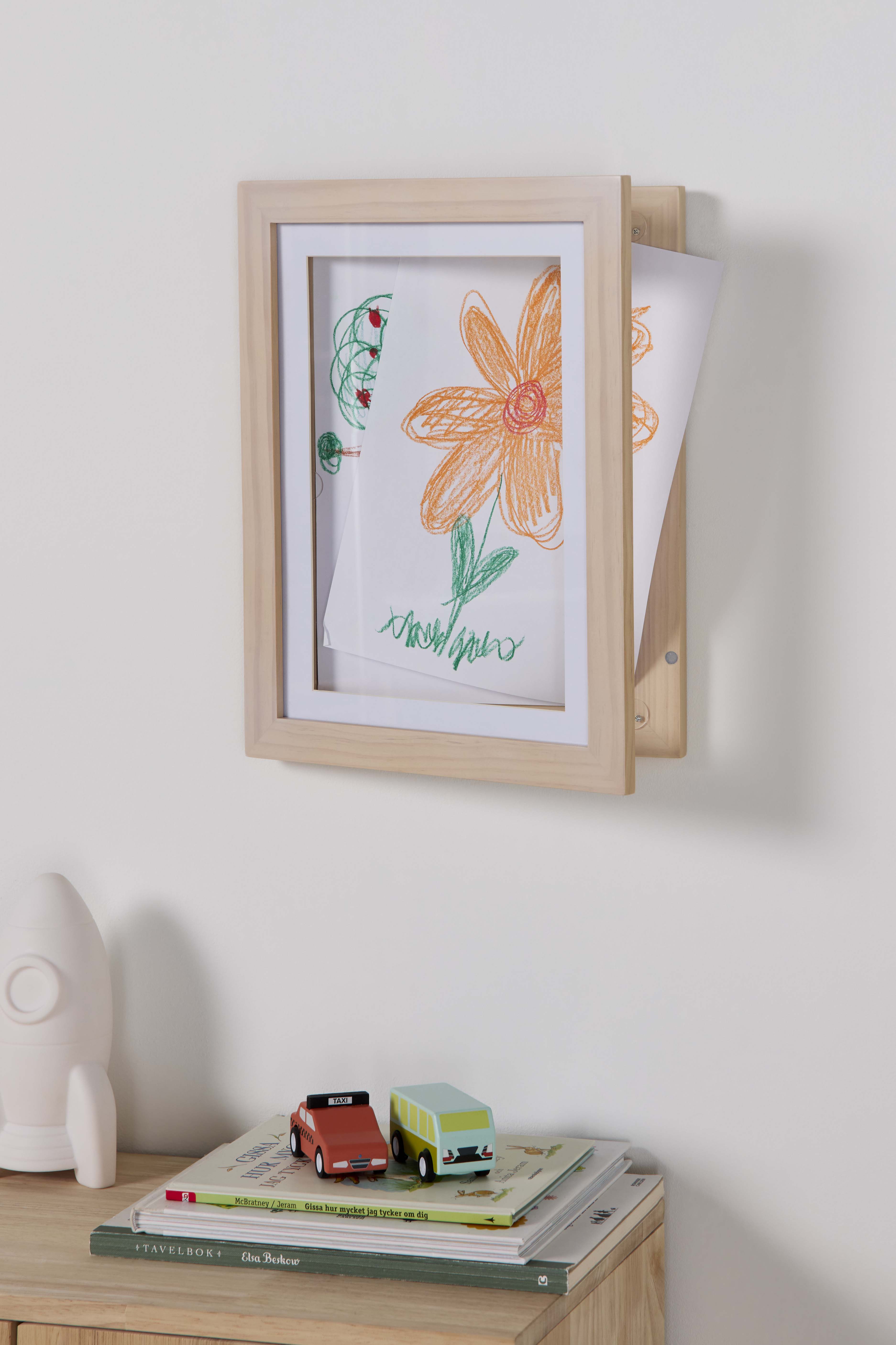 Minitude Klapp-Rahmen A4, 100 Blätter, White wash