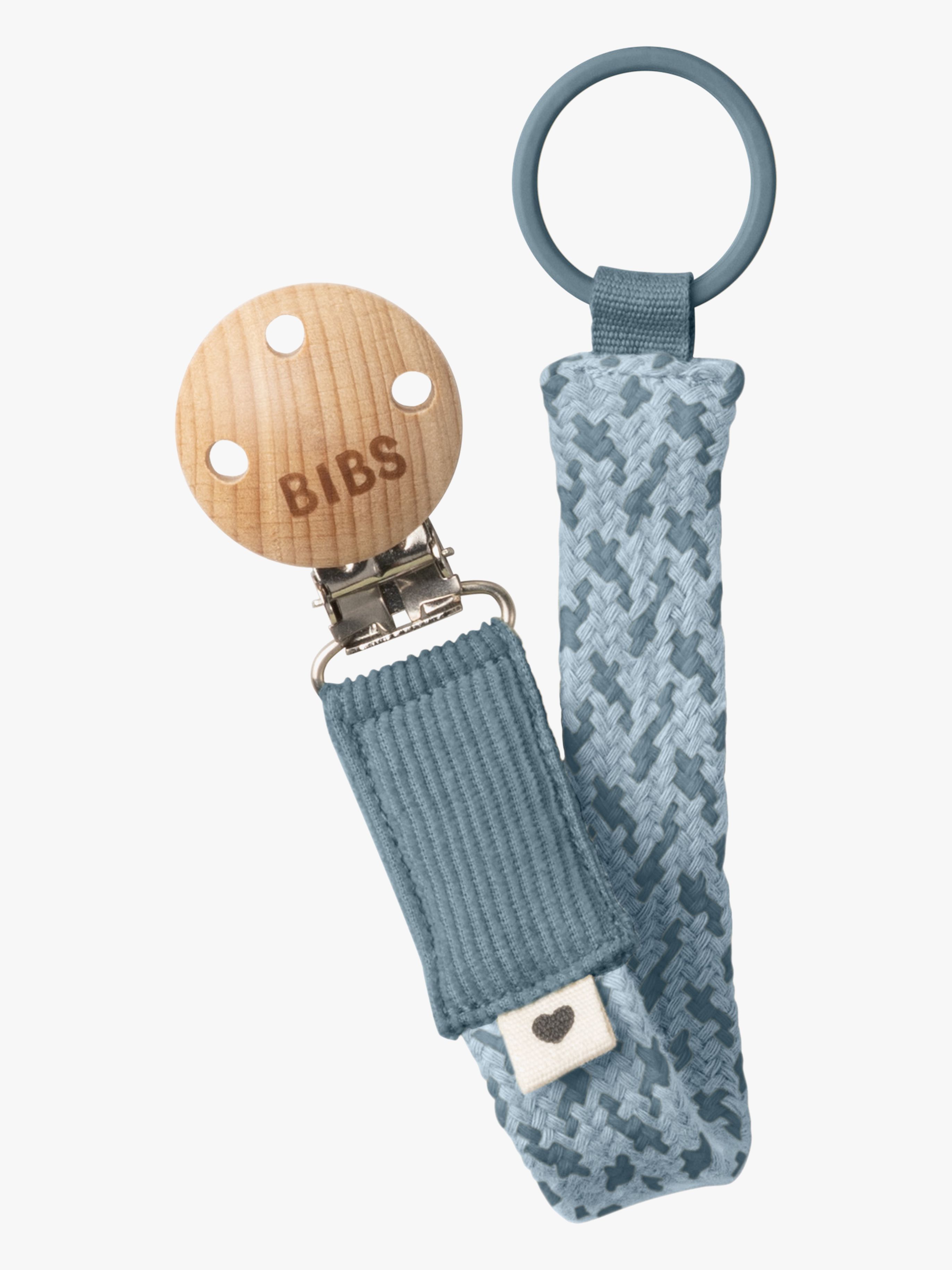 BIBS Schnullerhalter Pacifier Braid, Petrol/Baby Blue