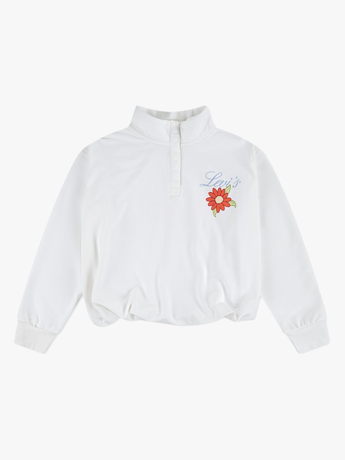 Levi's LVG Bubble Hem LS Knit Shirt, Bright White