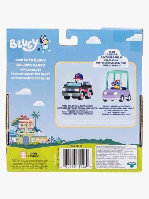 Bluey Figur mit Fahrzeug Bluey