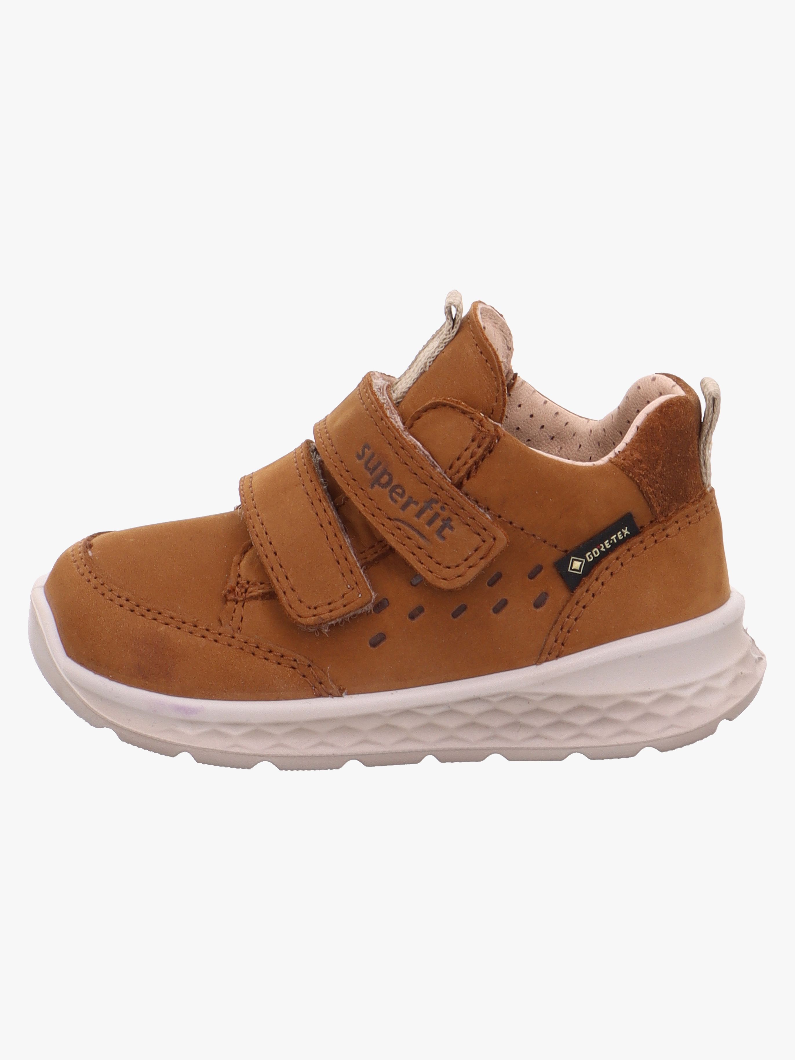 Superfit Breeze GTX Kinder Sneaker, Brown/Beige, 29, Kinderschuhe