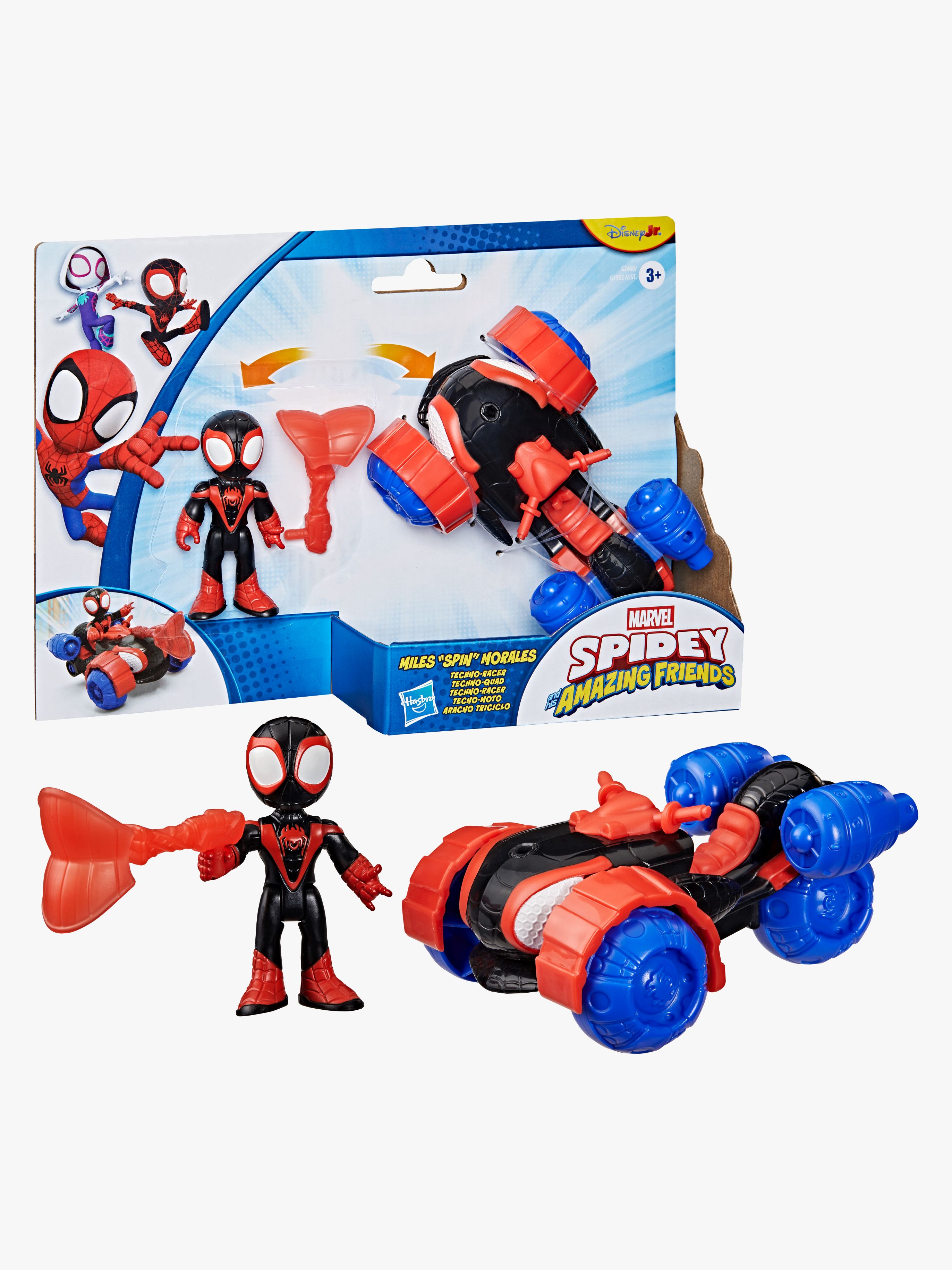 Figur mit Fahrzeug Miles "Spin" Morales Techno-Racer