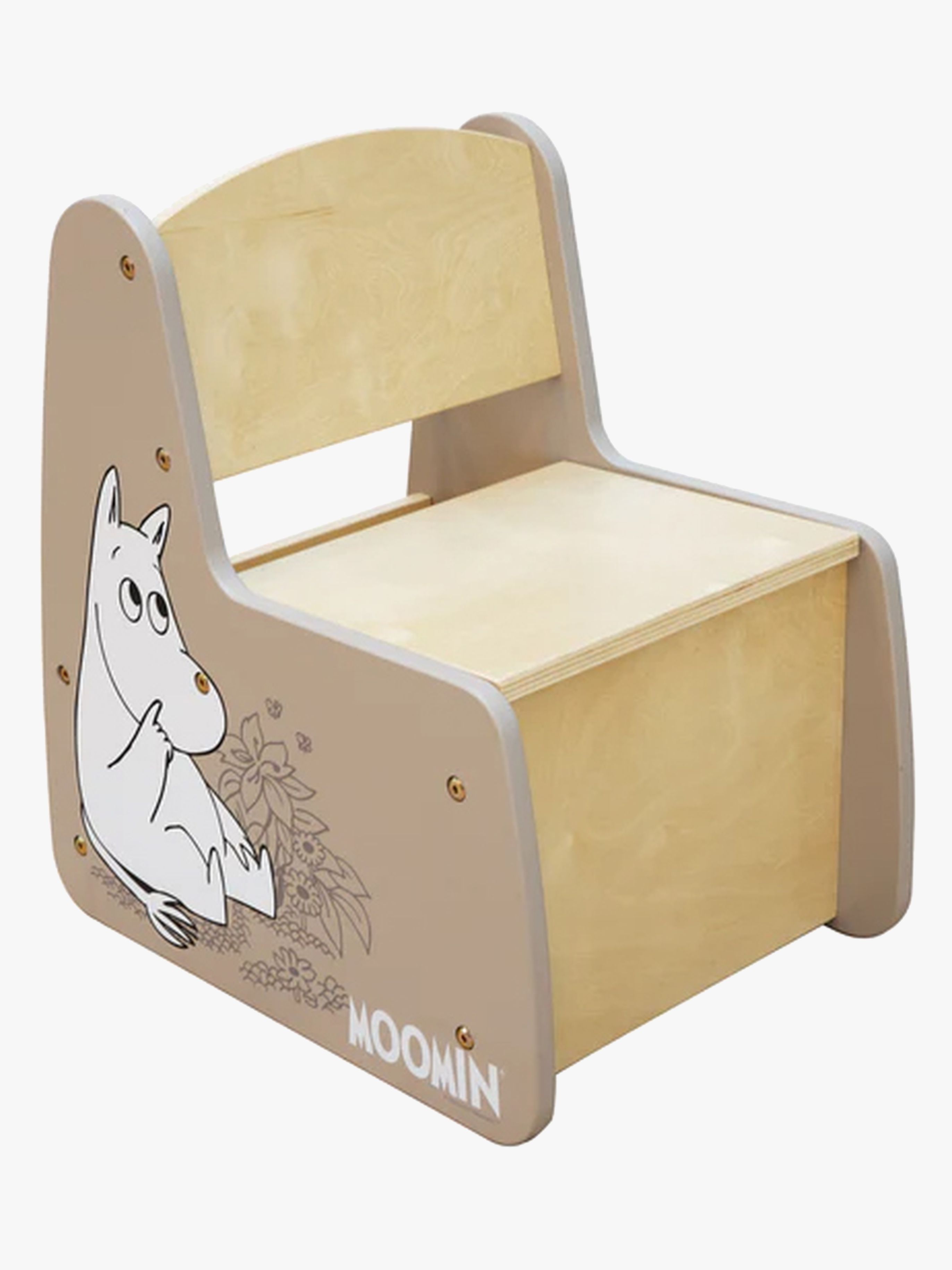 Mumin Stuhl mit Stauraum, Beige
