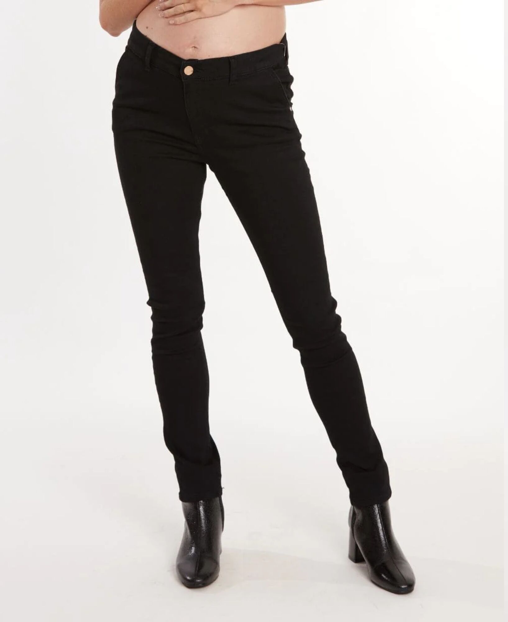 Cache Coeur Sharon Umstandsjeans, Black Regular, L