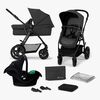 Kinderkraft MOOV CT 3-in-1 Mink Pro Kombikinderwagen, Black
