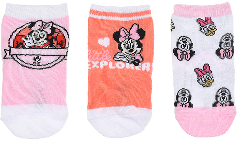 Disney Minnie Maus Socken 3er-Pack, Orange