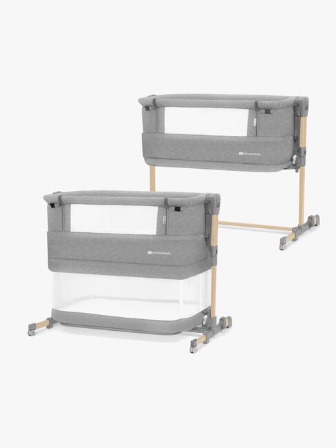 Kinderkraft NESTE GROW Beistellbett, Hellgrau