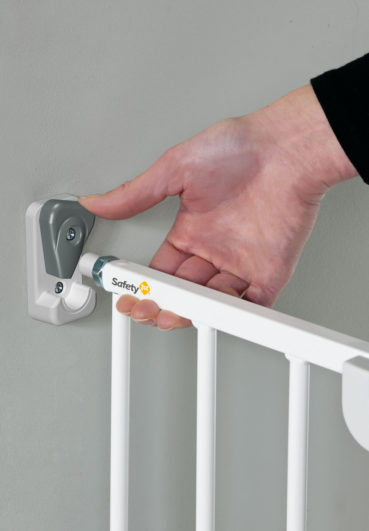Wall Fix Extending Kinderschutzgitter Metall, White