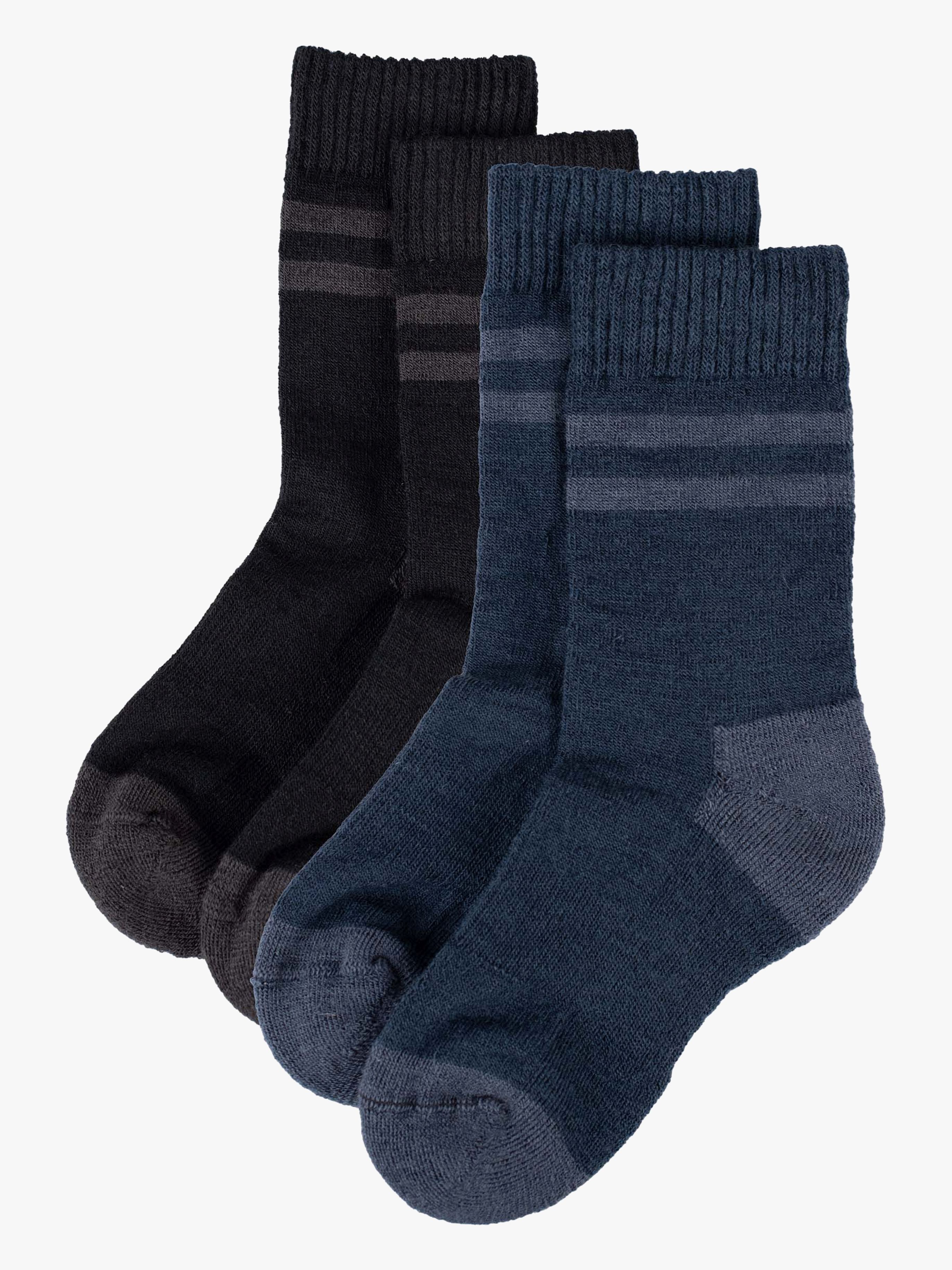 Lindberg Vandra Socken Merinomix 2er-Pack, Black/Navy, 29-32