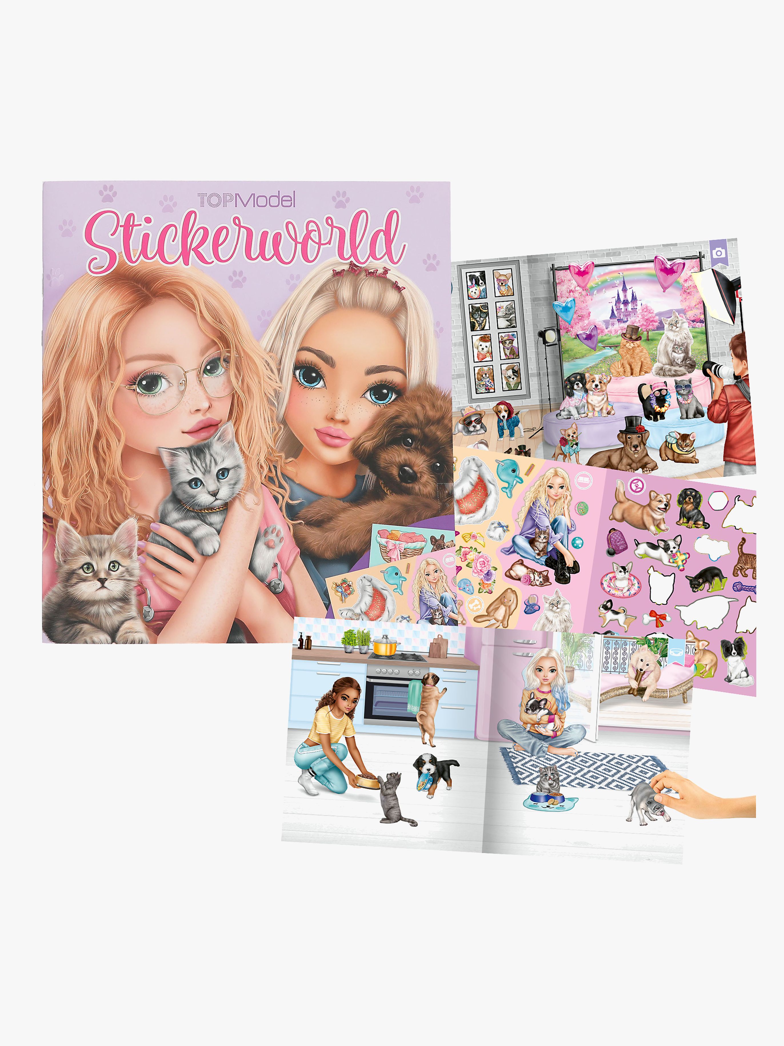 Stickerworld Stickerbuch Kitty & Doggy